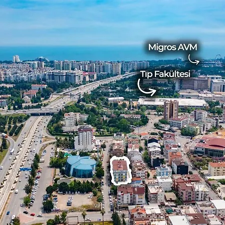 Ferah, Konyaalti Kumsalina Yakin, Merkezi Konum '15' Apartment *